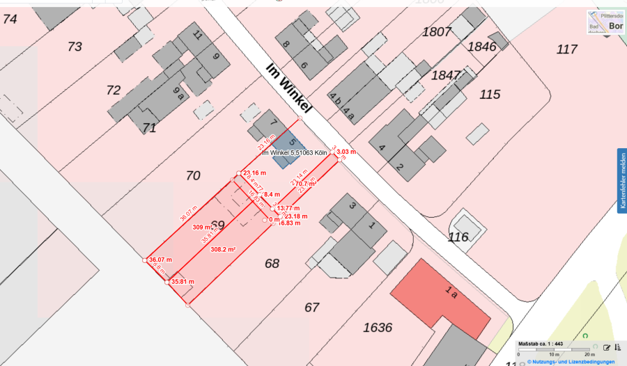 Provisionsfrei* Grundstück in Mülheim Höhenhaus in einer Sackgasse in guter Lage von MülheimHöhenhaus - Grundstück Köln Mülheim | Angebot:27001730