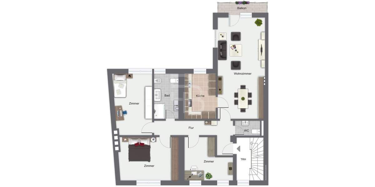 Etagenwohnung Köln Westhoven - 4 Zimmer, 109 m&sup2;, 765.000&euro; | Angebot:23576510