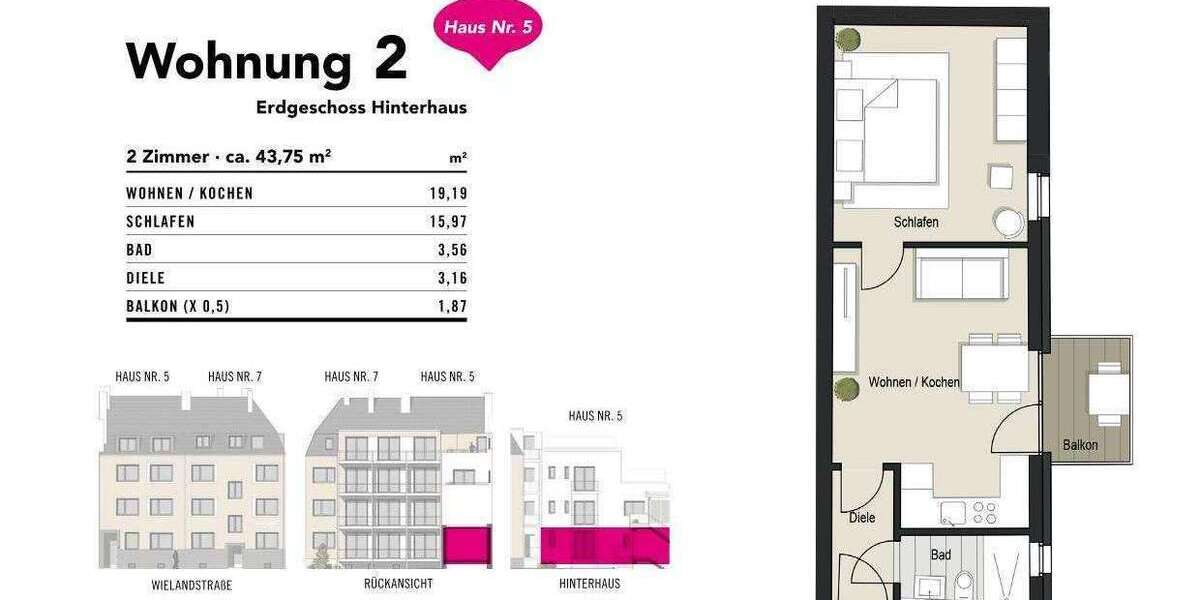 Wohnung zum Kaufen in Köln 319.000 € 43.75 m² 2 zimmer