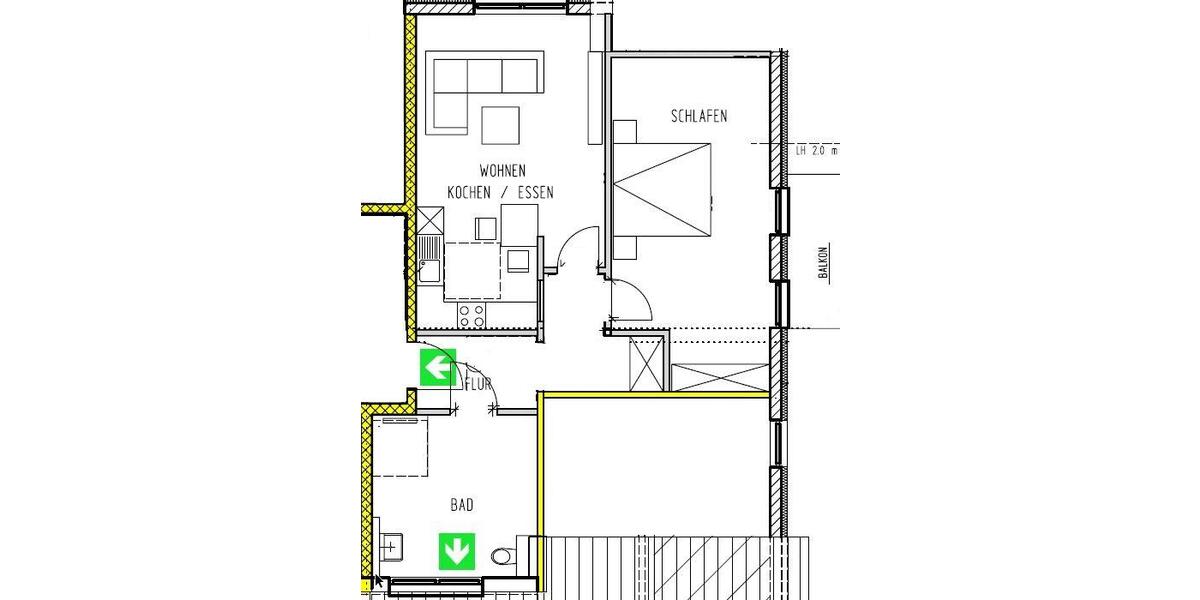 Dachgeschoßwohnung Bonn Dransdorf - 2 Zimmer, 64 m&sup2;, 1.056&euro; | Angebot:26408244
