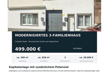 Haus Troisdorf Altenrath - 9 Zimmer, 200 m&sup2;, 499.000&euro; | Angebot:27194354