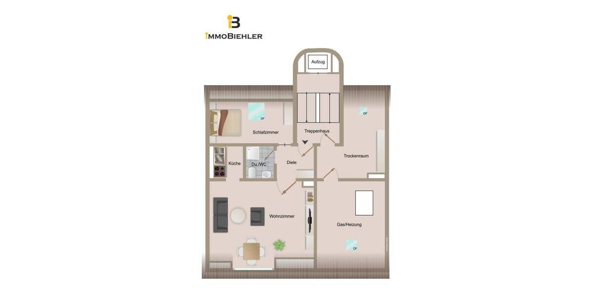 Etagenwohnung Köln Neustadt-Nord - 2 Zimmer, 53 m&sup2;, 265.000&euro; | Angebot:25796359